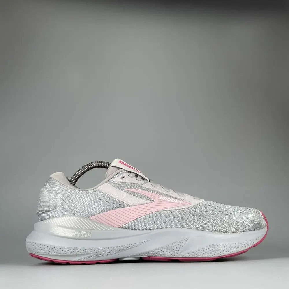 Brooks Adrenaline GTS 24 Women's Size 10 B Grey Pink Running Shoes Sneakers GUC